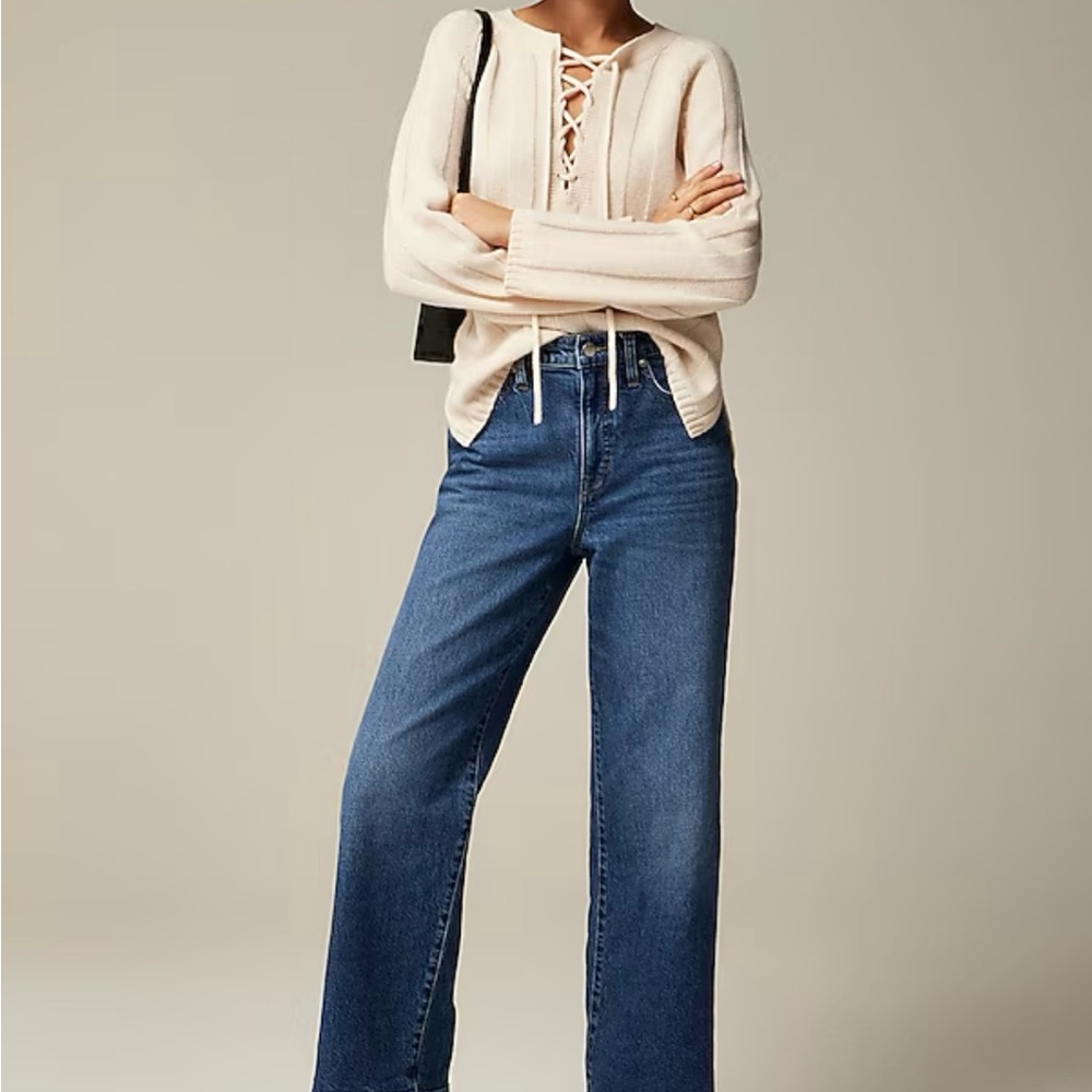 J. Crew Slim Wide Leg Jeans
